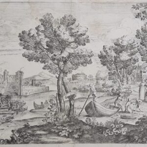 PAESAGGIO CON BARCAIOLI