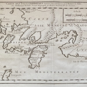 CARTE DES ISLES RHODIENES