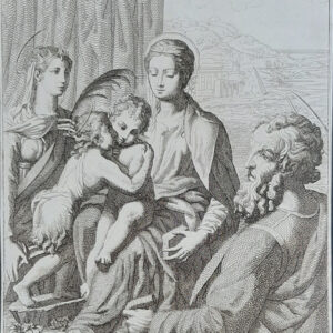 SACRA FAMIGLIA CON SANTA CATERINA E SAN GIOVANNINO