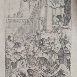 SAN DOMENICO BRUCIA I LIBRI ERETICI