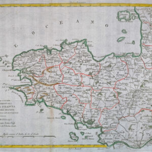 LE COSTE OCCIDENTALI DELLA FRANCIA COLLE ISOLE ADIACENTI DIVISE NE SUOI DIPARTIMENTI
