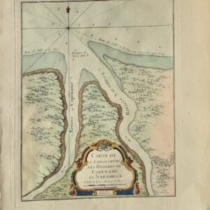 CARTE DE L’EMBOUCHURE DES RIVIERES DE COPENAME ET SARAMECA