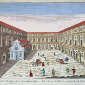 PROSPETTO DEL CORTILE DEL PALAZZO DI SUA ALTEZZA REALE IL DUCA DI PARMA