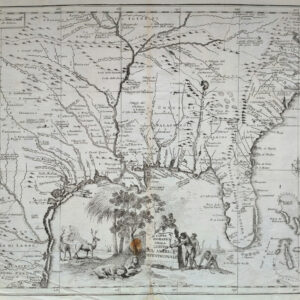 CARTA GEOGRAFICA DELLA FLORIDA NEL AMERICA SETTENTRIONALE