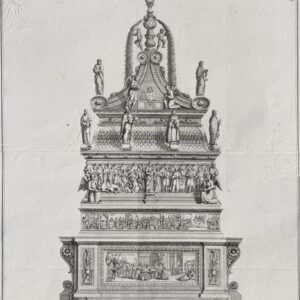 DISEGNO DELL’ALTARE ED ARCA DI S. DOMENICO COME PRESENTEMENTE SI VEDE NELLA CHIESA DE’ PP. PREDICATORI DI BOLOGNA