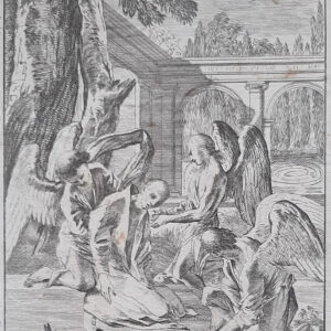 SANTO SORRETTO DA UN ANGELO