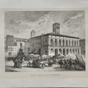BOLOGNA, MARKTPLATZ MIT NEPTUNSBRUNNEN