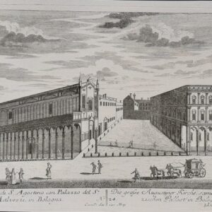 CHIESA GRANDE DI S. AGOSTINO CON PALAZZO DEL S.R MALVEZZI IN BOLOGNA