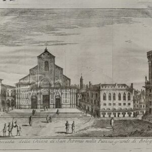 FACCIATA DELLA CHIESA DI SAN PETRONIO NELLA PIAZZA GRANDE DI BOLOGNA