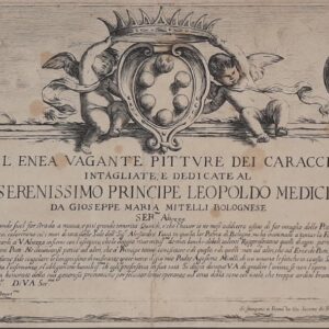 L’ENEA VAGANTE PITTURE DEI CARRACCI INTAGLIATE E DEDICATE AL SERENISSIMO PRINCIPE LEOPOLDO MEDICI DA GIOSEPPE MARIA MITELLI BOLOGNESE
