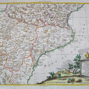 I DIPARTIMENTI DE PIRENEI E DELL’ALTA GARONNA CON LE CONFINANTI PROVINCE DELLA SPAGNA