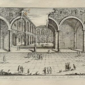 VEDUTA DELLA PARTE INTERIORE, O SIA CORTILE DELLO STUDIO PUBLICO IN BOLOGNA