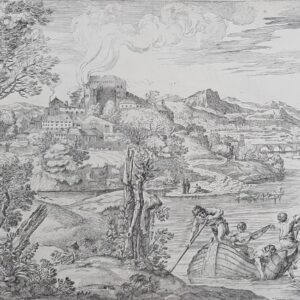 PAESAGGIO CON BARCAIOLI