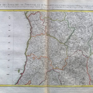 CARTE DES ROYAUMES DE PORTUGAL ET D’ALGARUE
