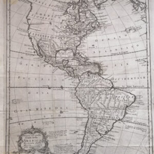NUOVA ED ESATTA CARTA DELLA AMERICA RICAVATA DALLE MAPPE E CARTE PIÙ APPROVATE
