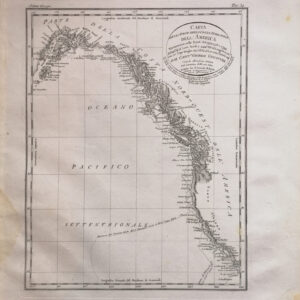 CARTA DELLA PARTE DELLA COSTA NORD-OVEST DELL’AMERICA