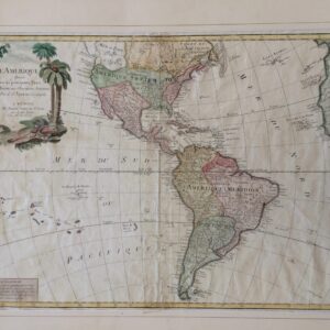 L’Amerique divisée en ses principaux Etats - Santini Remondini