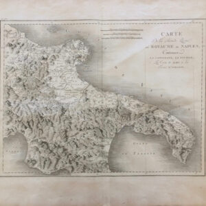 Carte de la seconde partie du Royaume de Naples - Saint Non