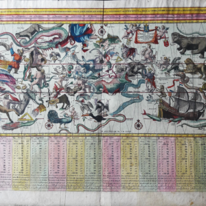 CGT067 7/19 Carta delle Costellazioni Celesti con i Segni dello Zodiaco
