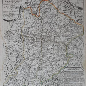 LE COMTÉ ET LEGATION DE BOULOGNE DIVISEÉ EN PLAINE DE BOULOGNE ET LA MONTAGNE