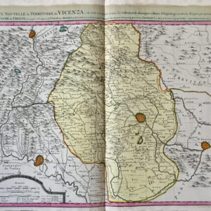 Carte Nouvelle du Territoire de Vicenza - Covens Mortier