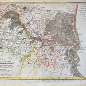 CARTE DU PAIS SITUE ENTRE BOLOGNE ET FERRARE