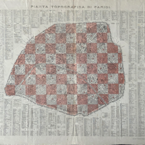 VE090 2/2 Pianta Topografica di Parigi
