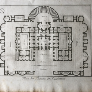 VE091 12/29 Plan de Thermes de Diocletien