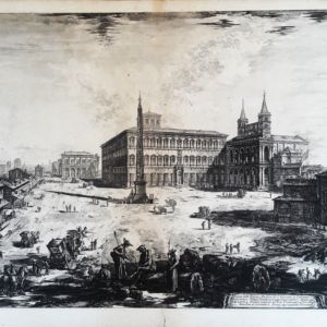 VE091 17/29 Veduta della Piazza e Basilica di S. Giovanni Laterano