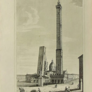 PIAZZA DELLE TORRI DEGLI ASINELLI E GARISENDA IN BOLOGNA