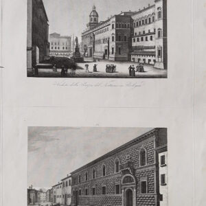 VEDUTA DELLA PIAZZA DEL NETTUNO E VEDUTA DI UNA PARTE DI VIA S. MAMMOLO