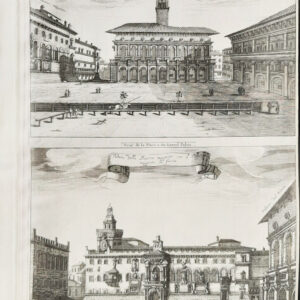 VEDUTA DELLA PIAZZA MAGGIORE CON IL PALAZZO DEL PODESTÀ VEDUTA DELLA PIAZZA MAGGIORE